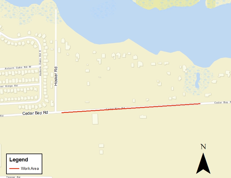 Cedar Bay Electric Reliability Project Map